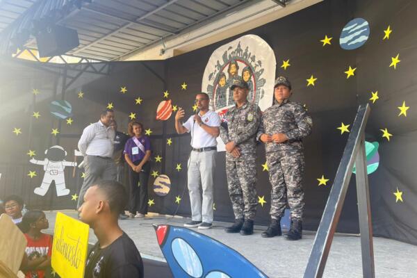 Los agentes ofrecieron el conversatorio “La Policía es tu amiga”.