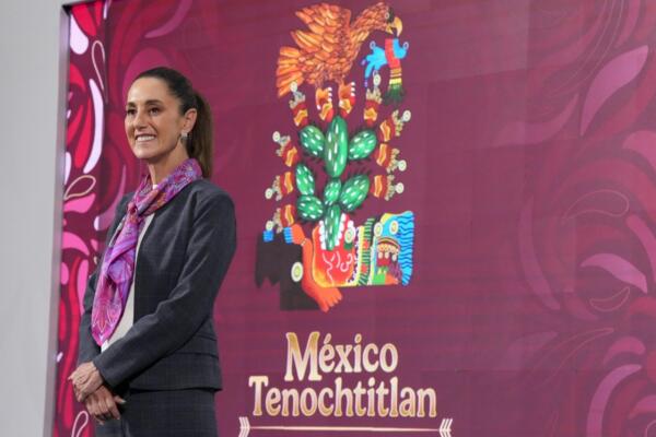 La presidenta de México, Claudia Sheinbaum, en México-Tenochtitlán
