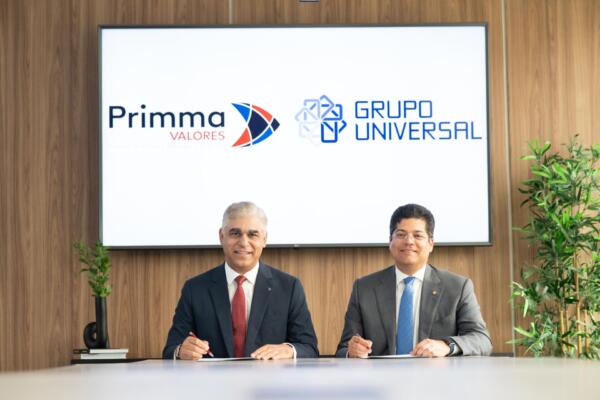 Javier Guerrero, presidente ejecutivo de Primma Inversiones y Rafael Izquierdo, presidente ejecutivo de Grupo Universal
Foto: fuente externa