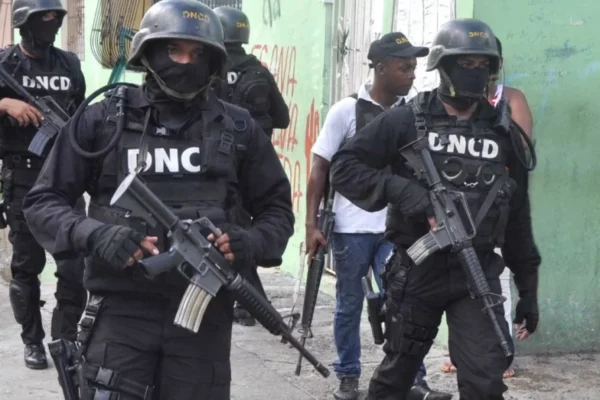 Las autoridades llevan a cabo un operativo contra el crimen en Cotuí, con la participación de organismos internacionales.  Foto externa