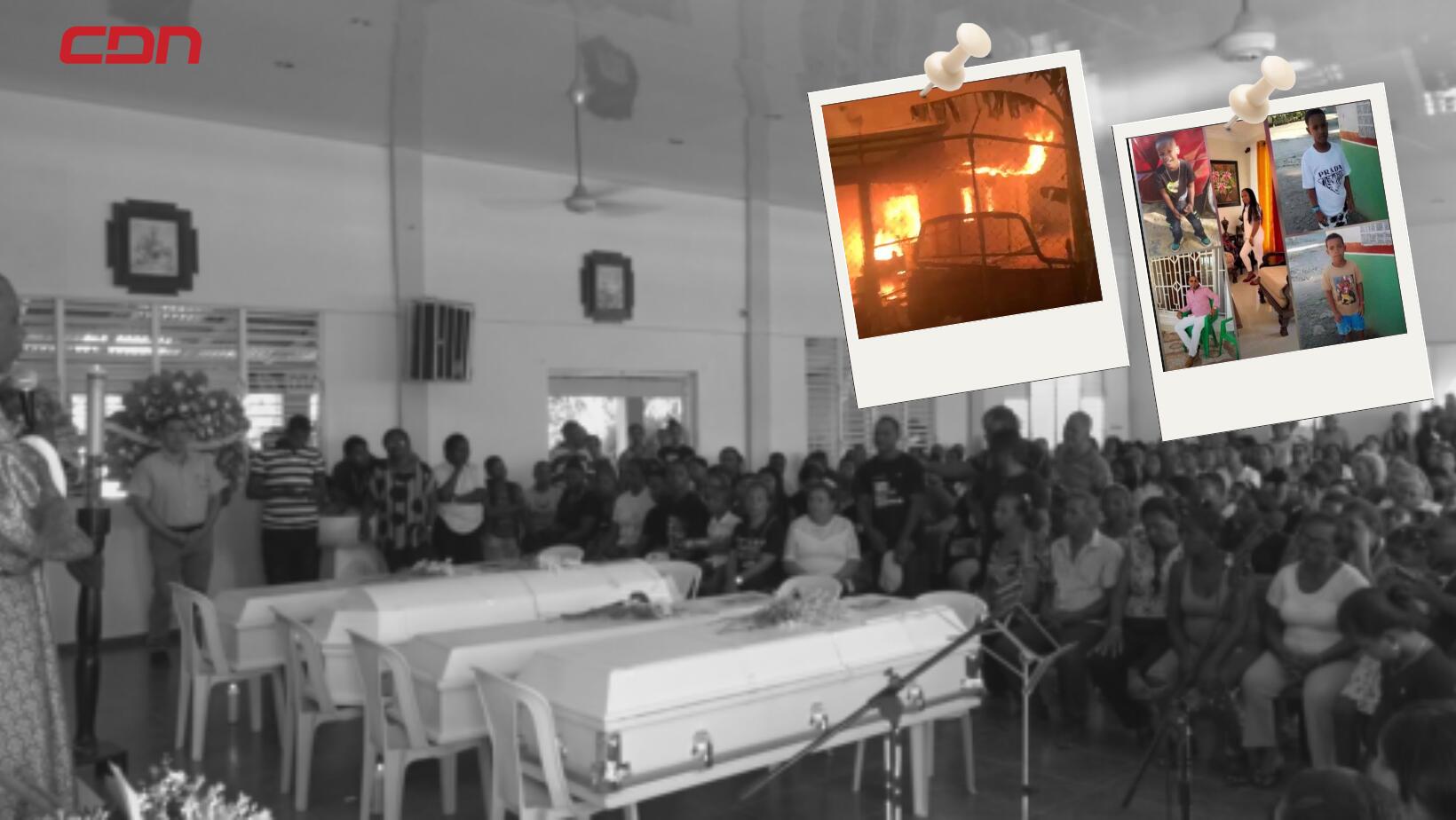 Sepultan cinco miembros de familia calcinada en Don Pedro