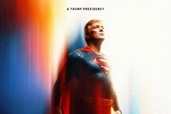 Fotografía tomada de la cuenta oficial de la red social Instagram @WhiteHouse que muestra al presidente de los Estados Unidos, Donald Trump, como 'Superman' este jueves, en Washington (Estados Unidos). EFE/@whitehouse