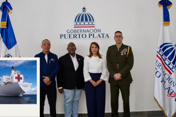 El USNS Comfort atracará en el puerto de cruceros Taíno Bay de Puerto Plata. Foto: Fuente externa 