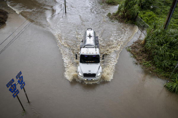 Huracán Erin y su paso por Puerto Rico. (Foto / AFP)