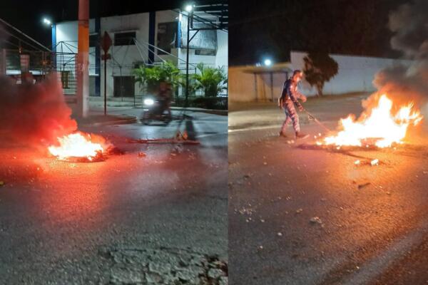 Los comunitarios advirtieron a Edesur que continuarán con sus acciones de protesta si no se normaliza el servicio.