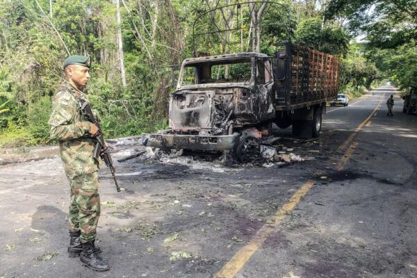 Ocho muertos por combates y ataque con dron de guerrilla en Colombia. Foto: fuente externa 
