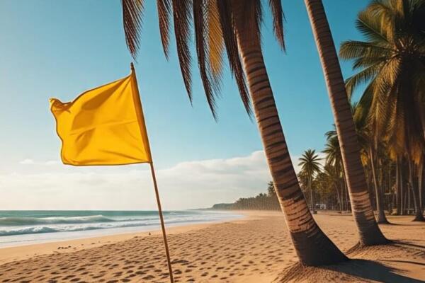 Bandera amarilla y alerta marítima en Puerto Plata por efectos del huracán ErinJosé Adriano Rodríguez. Foto: fuente externa