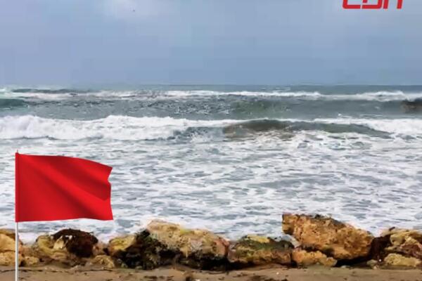 Se mantiene Bandera Roja en todas las playas de Puerto Plata. Foto: CDN Digital