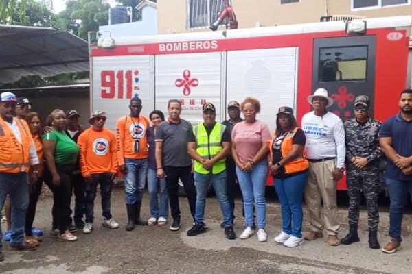 COE coordina plan de emergencia en Cabarete ante la amenaza del huracán Erin. Foto: fuente externa