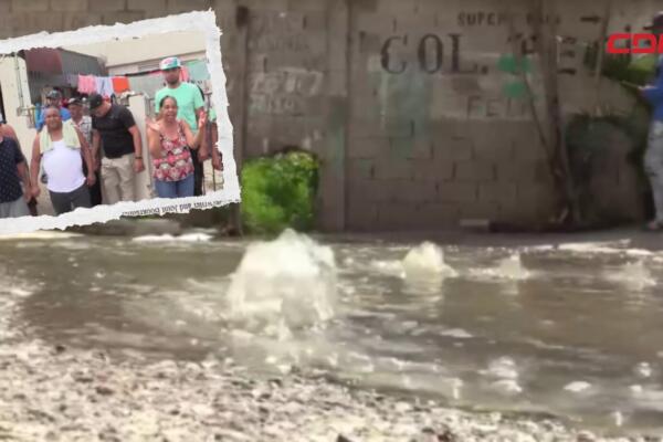 Comunitarios un llamado a Coraasan para que intervengan las calles y solucionen el problema. 