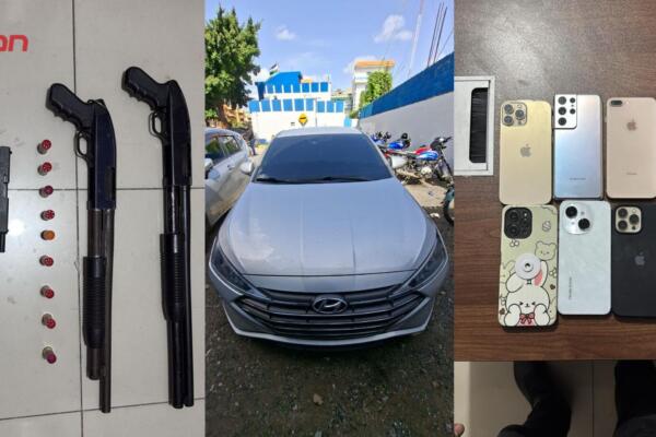 En el operativo fueron detenidos en flagrante delito cuatro personas. 