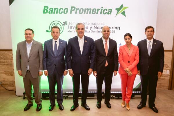 El Banco Promerica  realizó con gran éxito el 1er Foro Internacional de Inversión y Nearshoring con la presencia del presidente Abinader.
