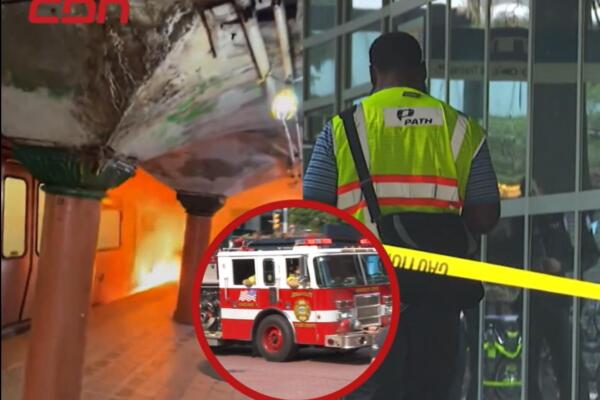 Fuego en estación  Newport del metro PATH en New Jersey Fuente: CDN Digital  