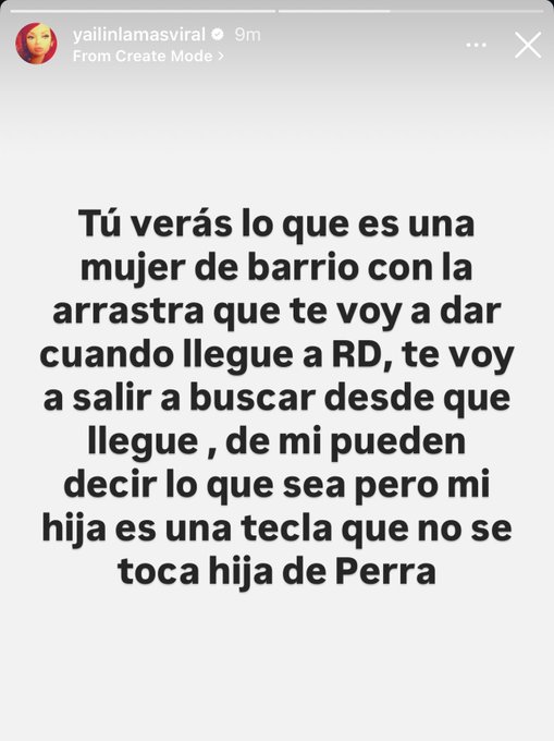 Yailin amenaza con una "arrastrá" si siguen hablando de su hija