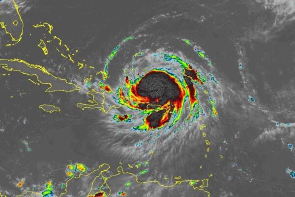 Imagen del paso del huracán en República Dominicana. Foto: Fuente externa 