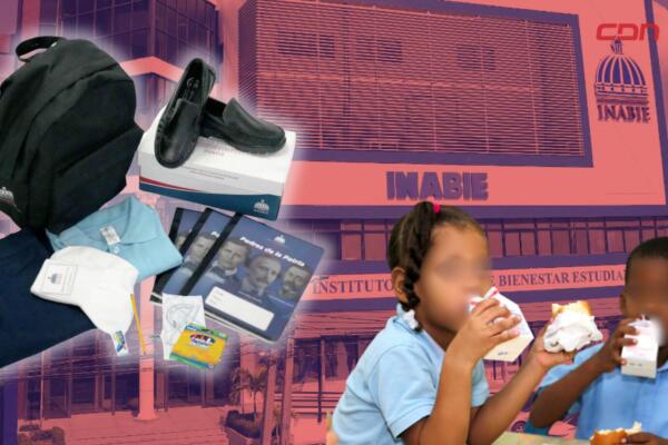 Adolfo Pérez, director ejecutivo del Inabie, precisó que ya se ha distribuido más del 60% de los kits escolares.
