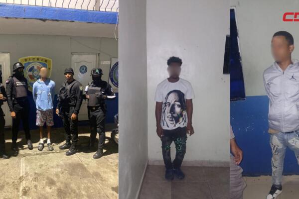 Arrestados durante operativos en Villa Altagracia.