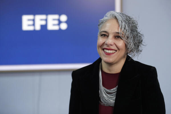 Senadora y precandidata a la presidencia de Colombia María José Pizarro posando durante entrevista con EFE 