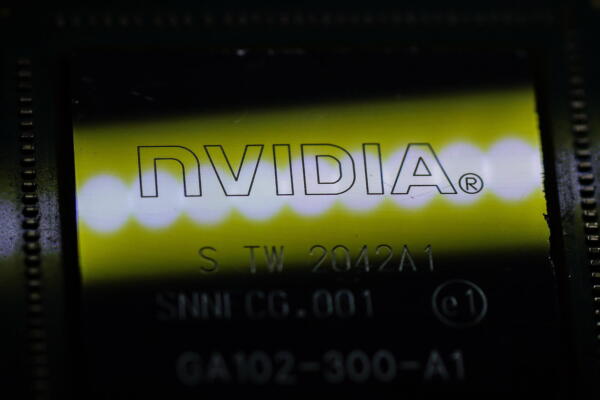 Fotografía de un chip de Nvidia. EFE/Hannibal Hanschke
