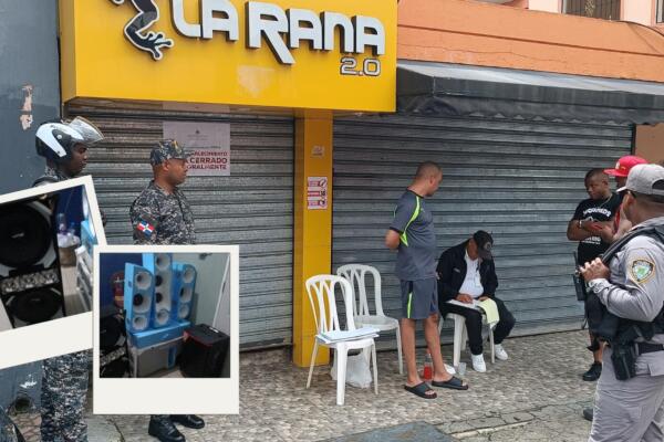 Varios negocios cerrados durante operativo realizados en Villa Altagracia. 