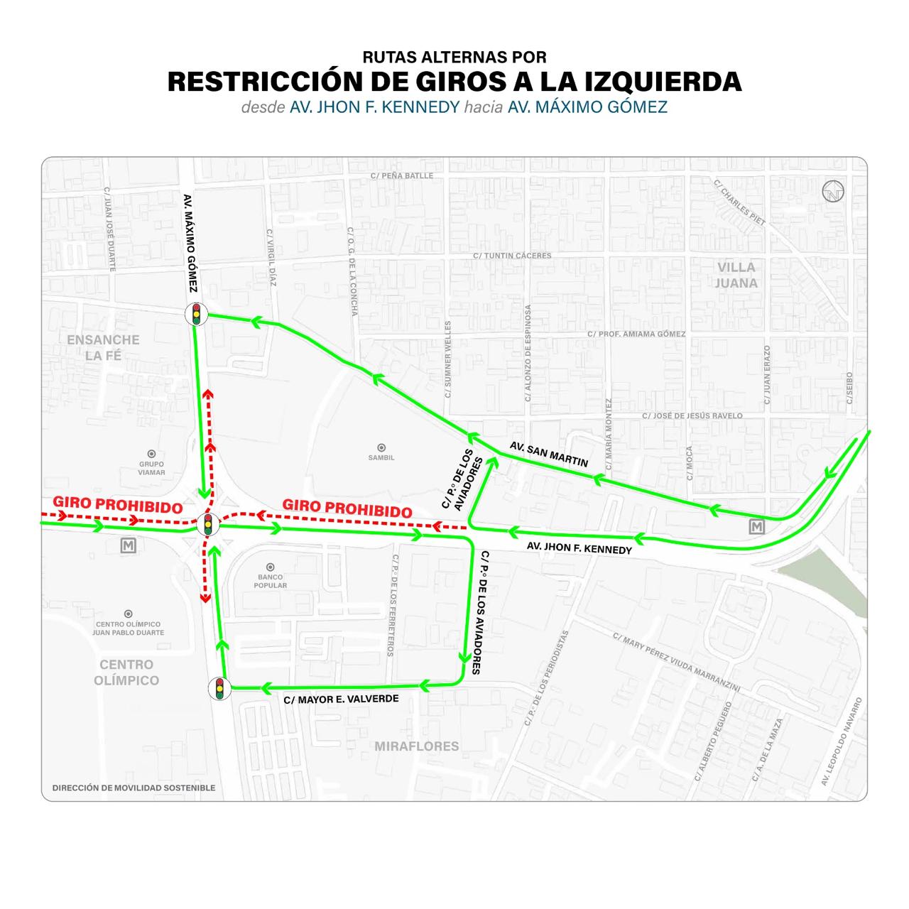 La medida forma parte de la estrategia RD Se Mueve y ya ha reducido más de un 30% los tiempos de recorrido en 13 intersecciones intervenidas