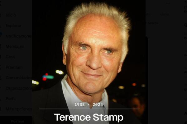 Fallece el actor británico Terence Stamp, villano de Superman, a los 87 años. Foto: fuente externa