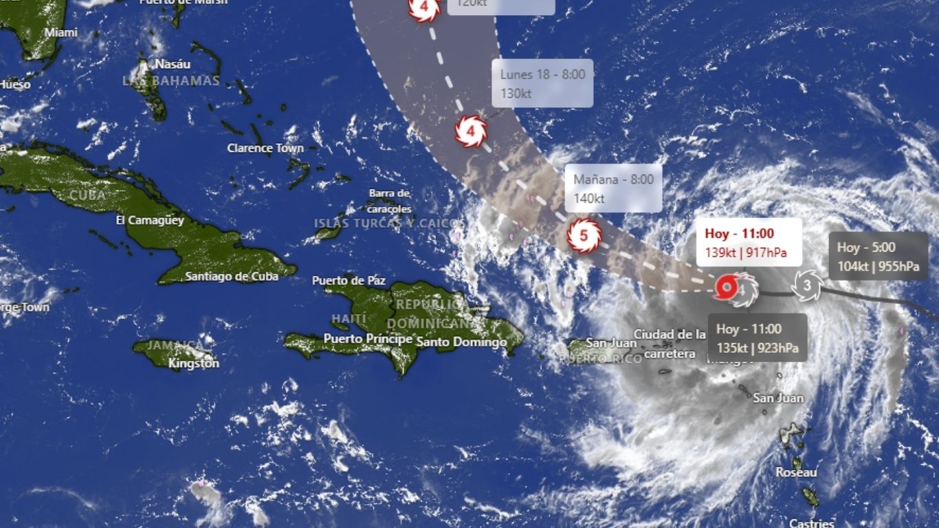 La trayectoria del huracán Erin apunta a que pasará a una distancia considerable de RD, aun así se mantienen alertas por fuertes lluvias.