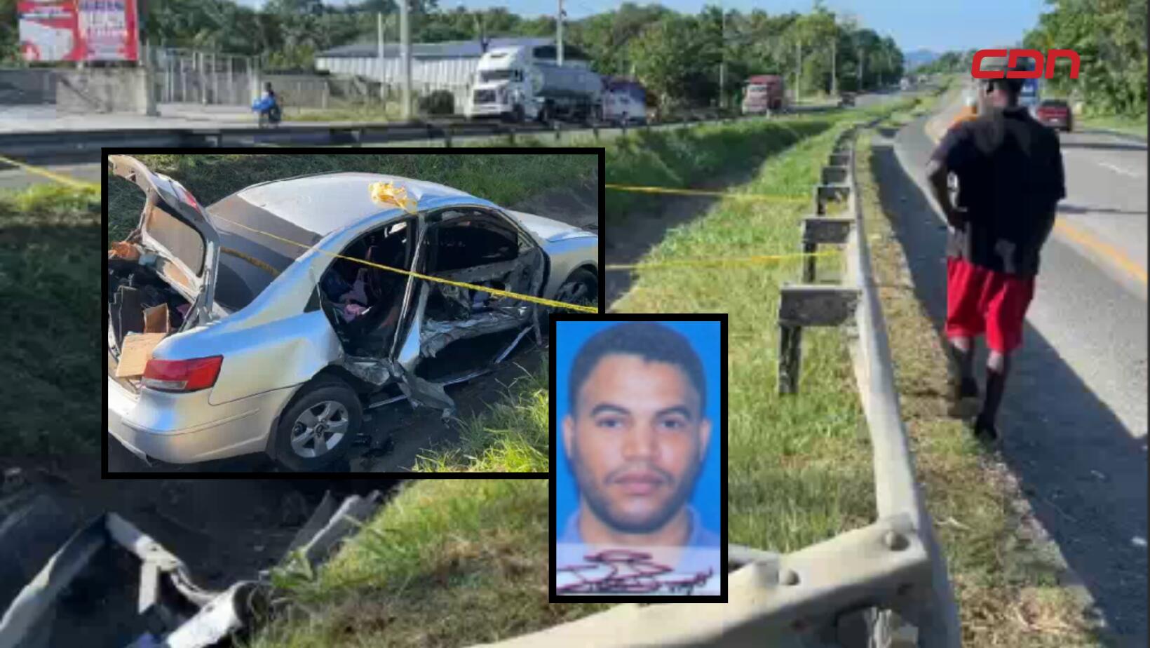 Muere hombre en accidente de tránsito en la autopista Duarte