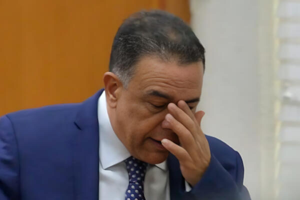 Alexis Medina durante el juicio en el tribunal del Distrito Nacional