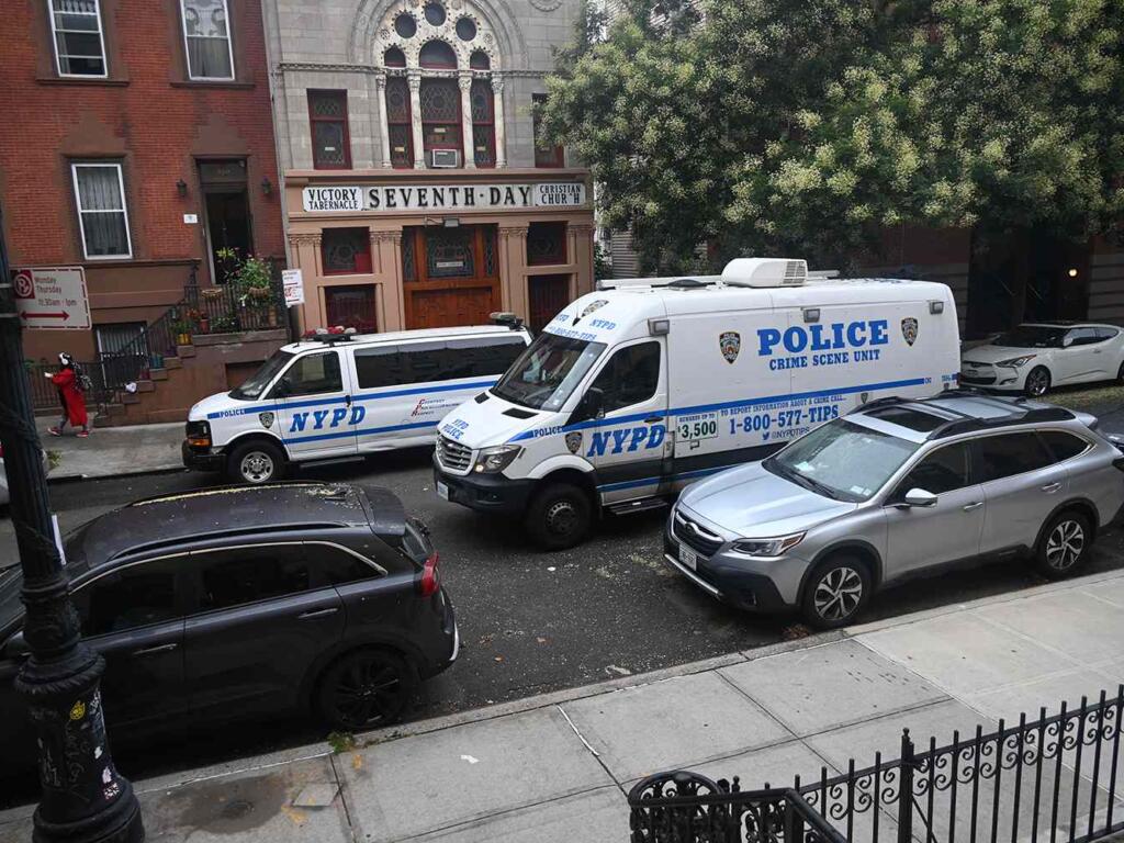 Escena del crimen donde murió Jacob Zieben-Hood en Harlem