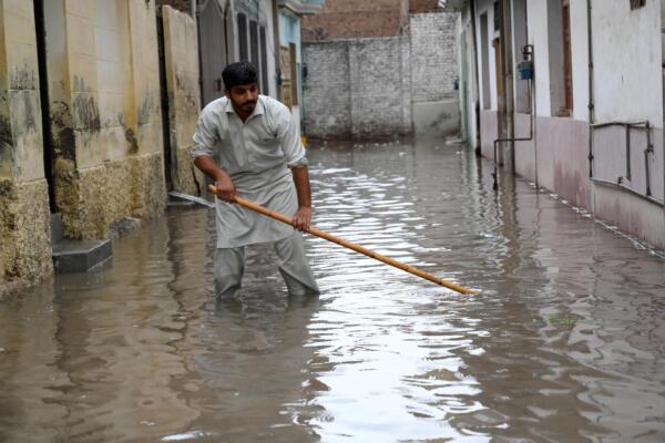 Imagen de las inundaciones por monzón en Pakistán.