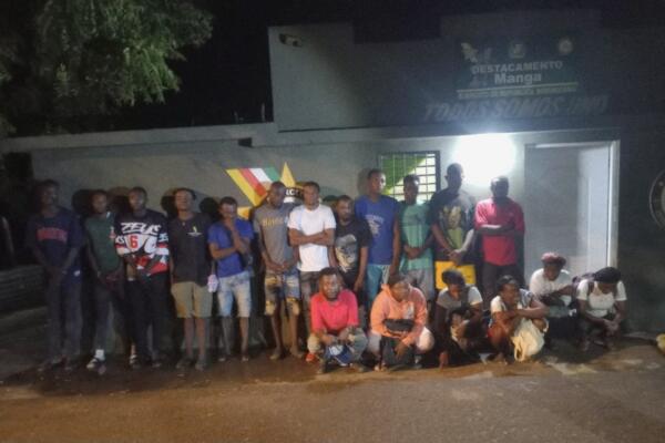Nacionales haitianos detenidos en Montecristi.