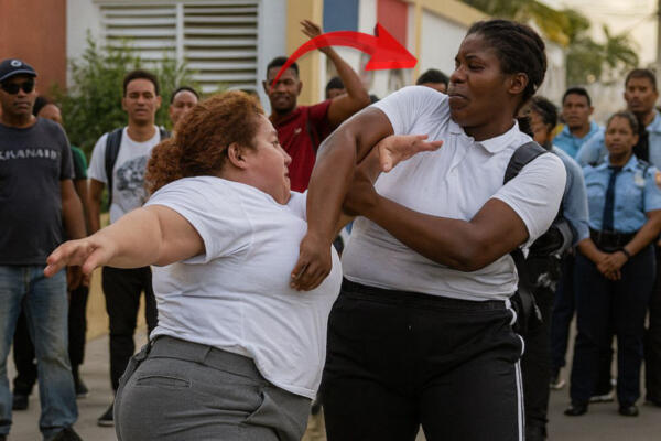 Profesora y estudiante protagonizan pelea en la vía pública