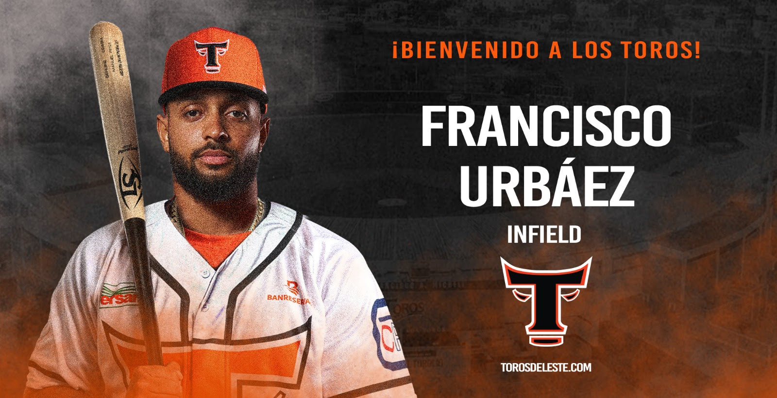 Los Toros del Este hicieron otro movimiento para fortalecer y dar profundidad a su roster de nativos, adquiriendo al infielder Francisco Urbáez desde los Leones del Escogido, a cambio de los lanzadores Domingo Germán y Samuel Reyes.