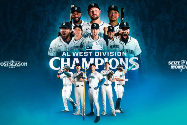  Los Marineros de Seattle se coronaron campeones de la División Oeste de la Liga Americana, rompiendo una sequía de 24 años sin títulos divisionales. 