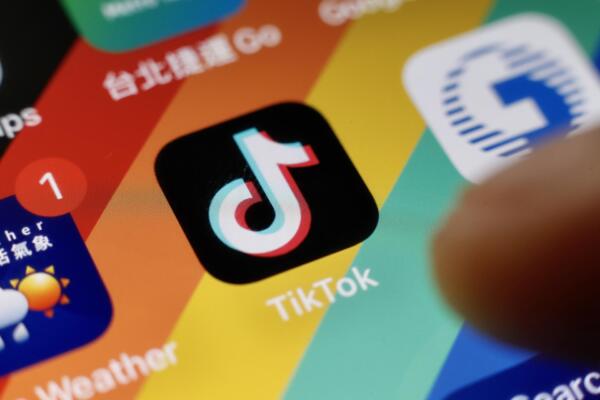 El logo de TikTok en una imagen de archivo tomada en Taipéi, Taiwán, el 6 de diciembre de 2022. EFE/EPA/RITCHIE B. TONGO