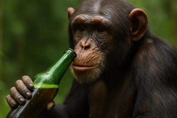 Los chimpancés consumen alcohol a diario, según estudio. Foto: fuente externa
