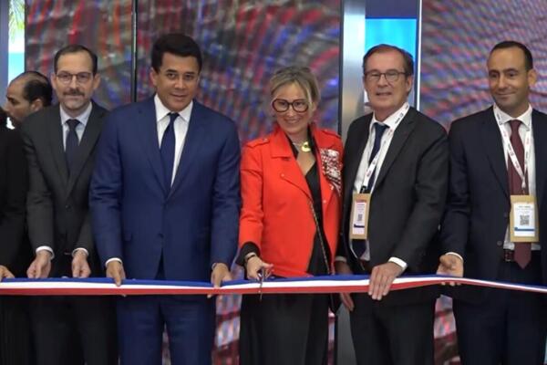 El ministro de Turismo, David Collado, en la inauguración del stand de RD en la Feria Top Resa 2025. Foto: CDN Digital