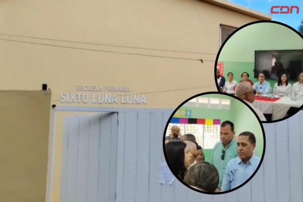 El acto estuvo encabezado por el director de Infraestructura Escolar, Roberto Herrera Polanco.