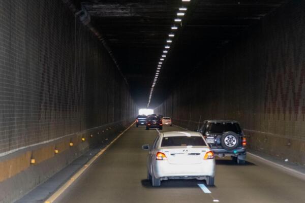 El MOPC informó que, como medida preventiva, se dispuso el cierre provisional del túnel de la avenida Las Américas.