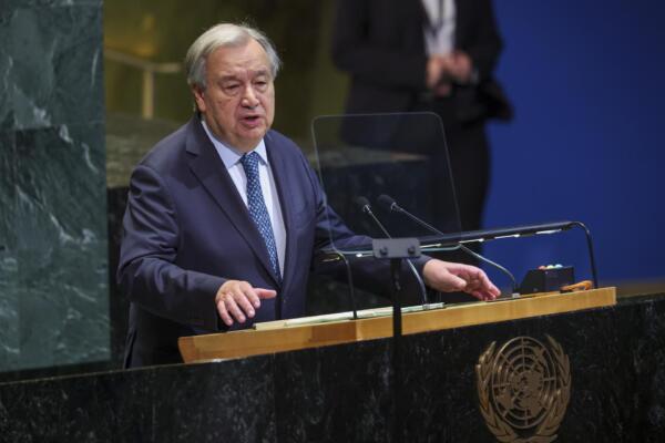 El Secretario General de la ONU, Antonio Guterres,EFE