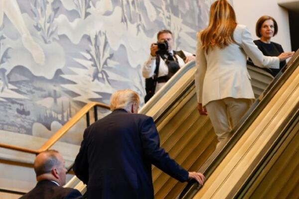 Casa Blanca dice que si alguien en ONU apagó escalera mecánica a Trump debe ser despedido. Foto: fuente externa 