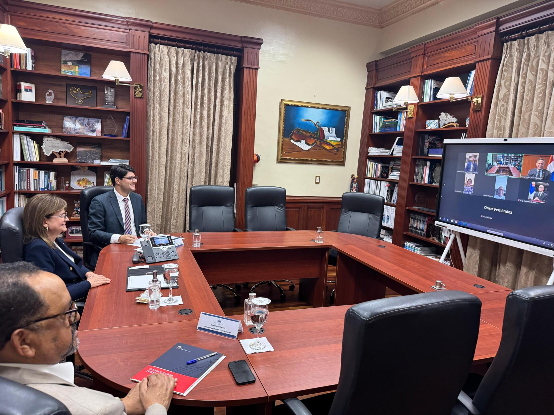 Vicepresidenta Raquel Peña encabeza reunión virtual del Consejo Nacional de la Magistratura