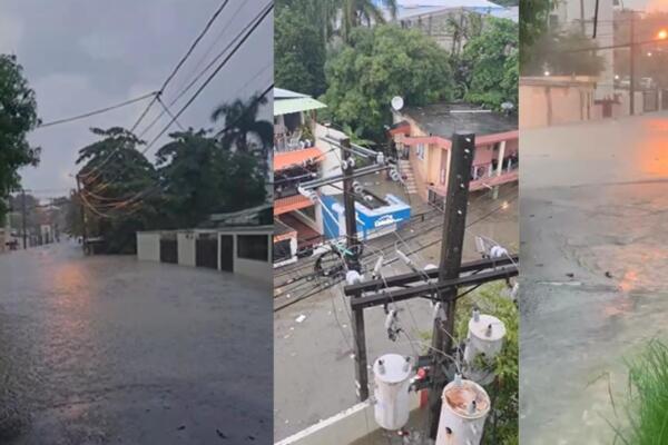 Foto: Inundaciones por lluvias en Alamo Santo Domingo Oeste. Fuente externa 