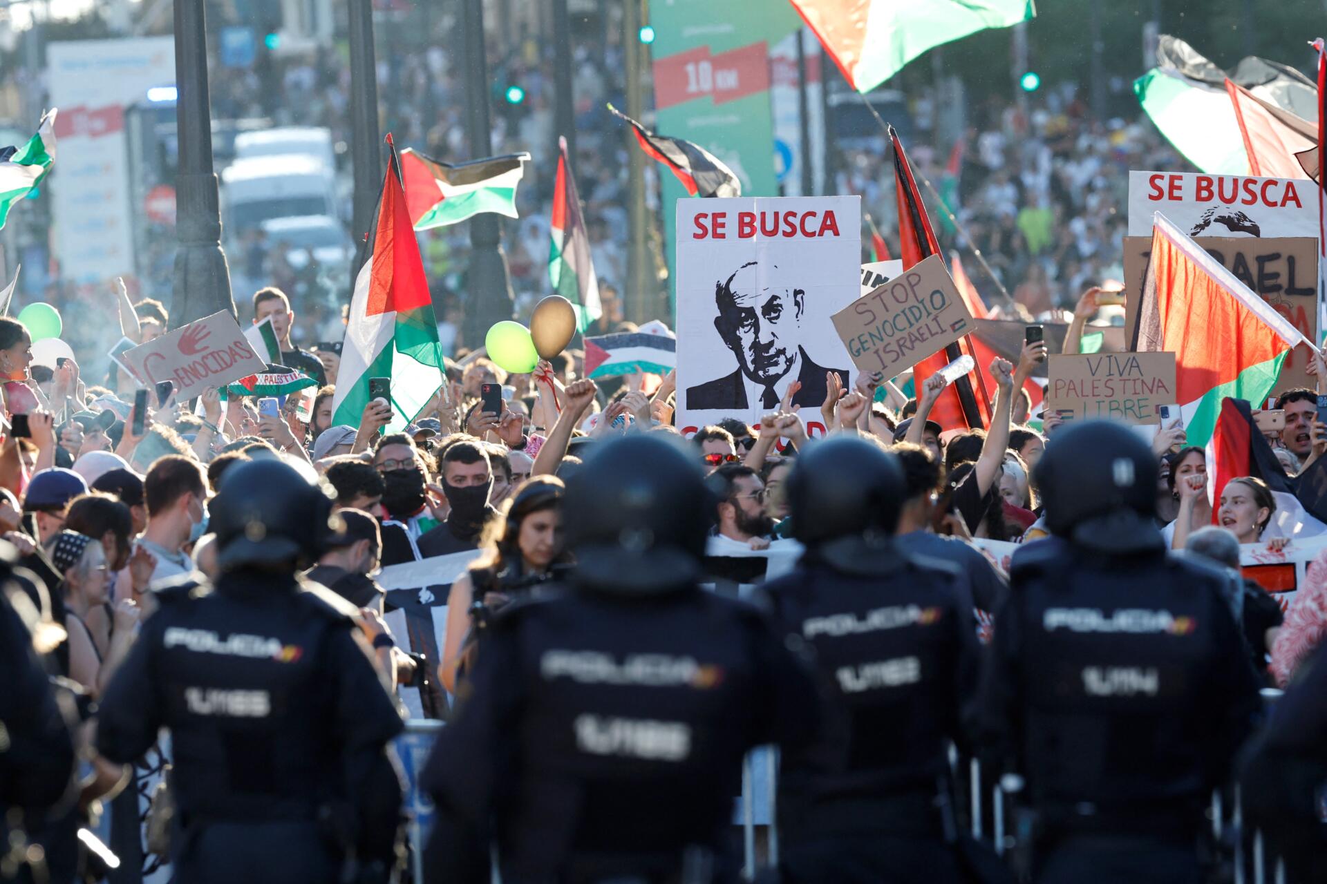 El delegado de Gobierno de Madrid, Francisco Martín, ha cifrado en 100.000 los manifestantes propalestinos que salieron este domingo.