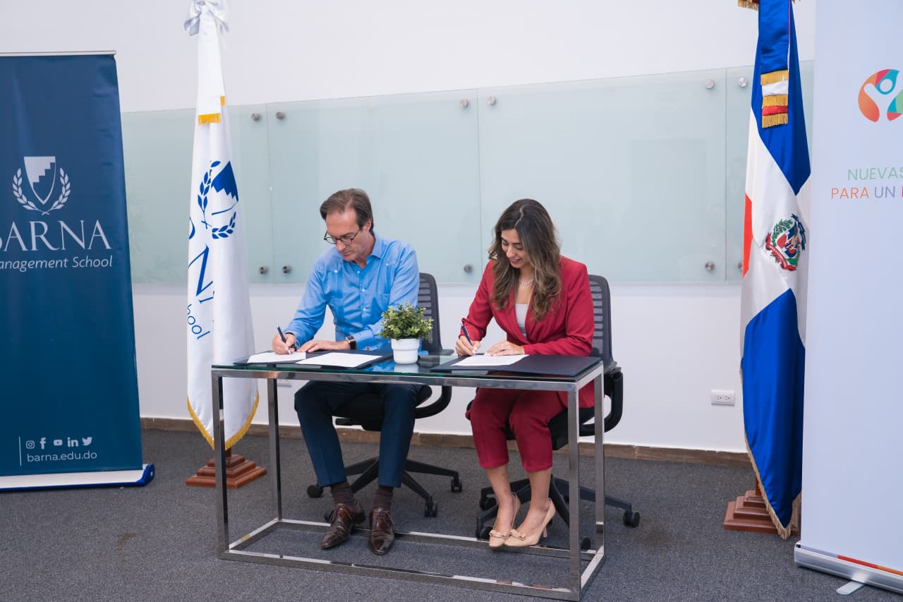ANJE y Barna firman convenio estratégico para elevar la formación directiva y el liderazgo empresarial en República Dominicana