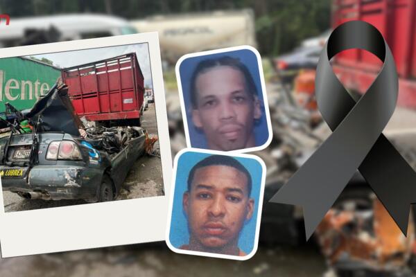 Alberto Aneudy López y Daniel Antonio Reyes Echavarria, fallecidos en accidente de tránsito en autopista Duarte.