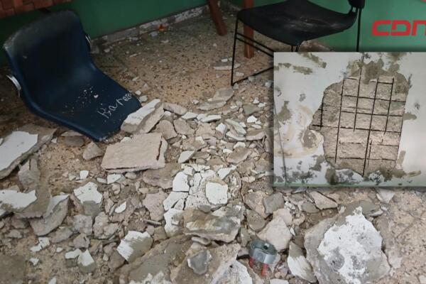 Tras el desplome ocurrido el 8 de mayo, las autoridades prometieron intervenir la escuela, pero no han cumplido.