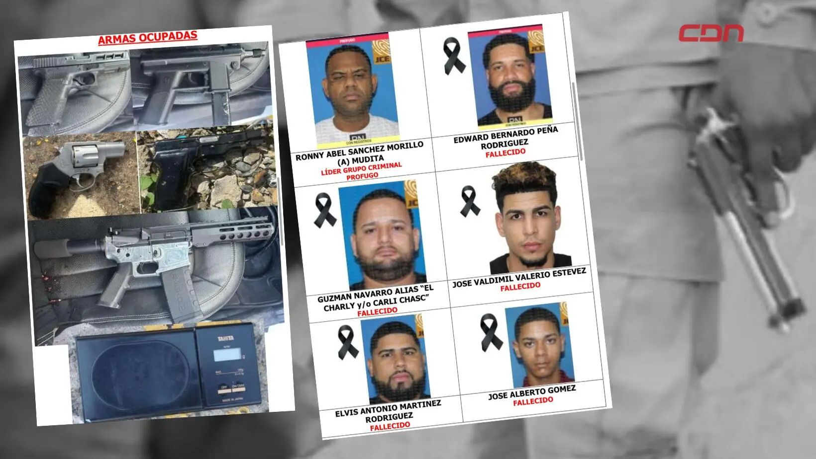 cinco hombres abatidos en Santiago