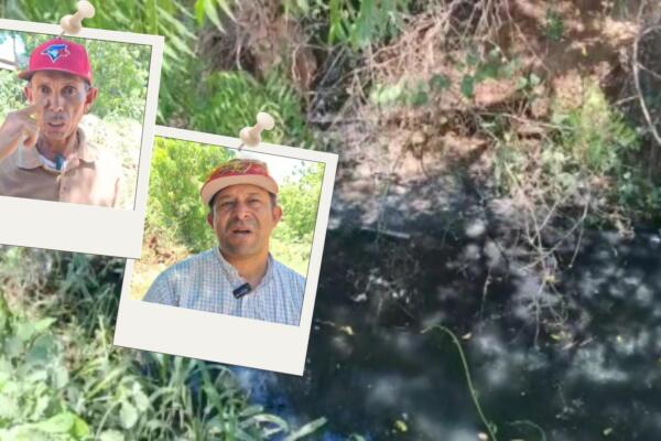 Residentes de La Caña exigen cierre definitivo de pocilga que afecta canal de riego.